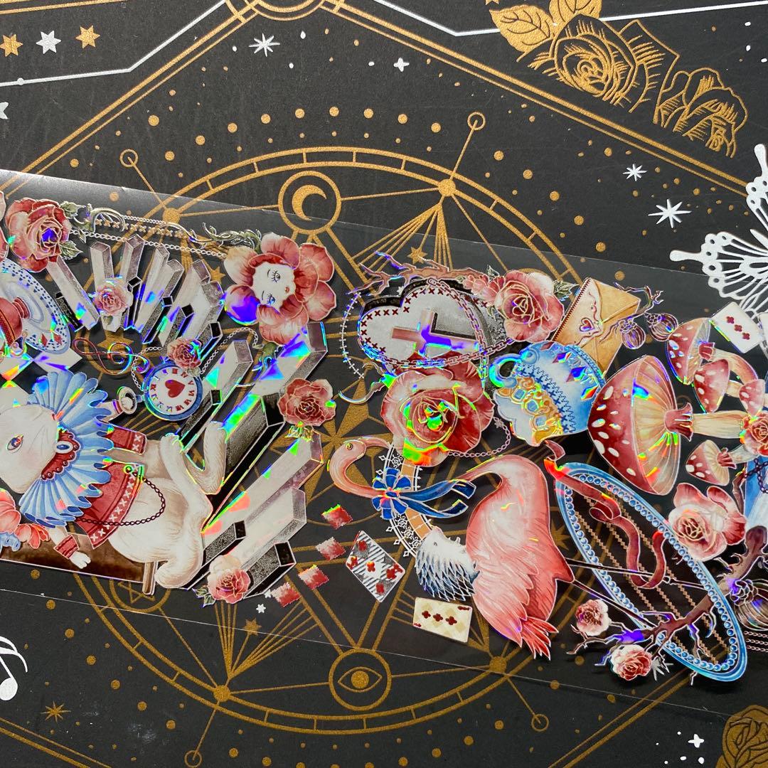 【9221】海外　中古巻　貝殻光マスキングテープ　アイリス　童話世界　残量多め