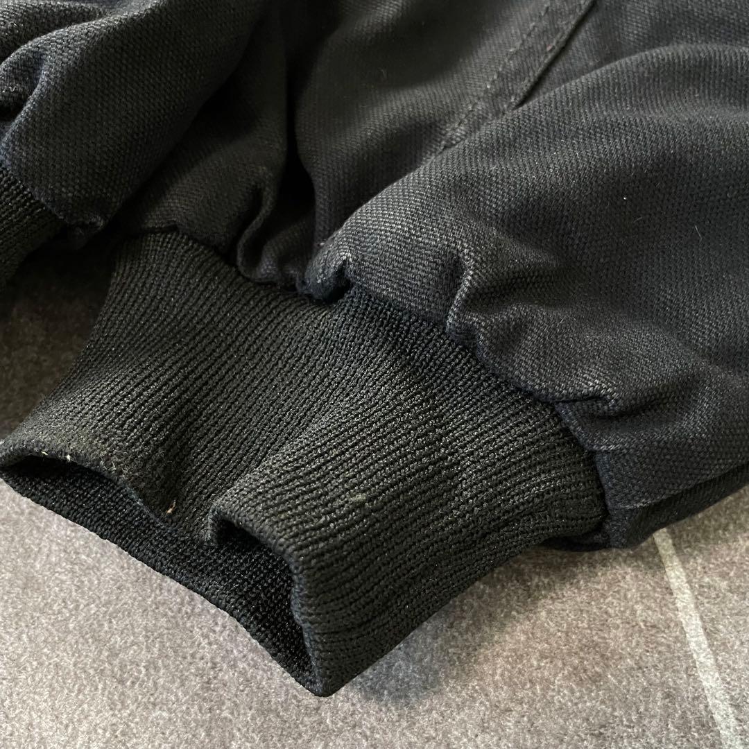 USA製 ダックワークブルゾン アクティブ ブラック 襟コーディロイ