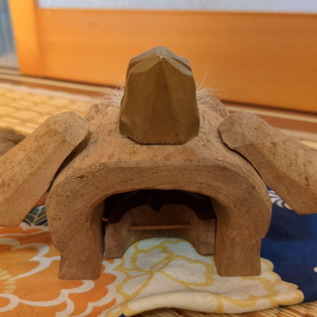 木製 加賀獅子舞 置物 2体セット