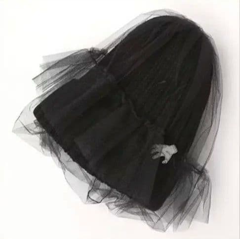 CA4LA　WEDNESDAYコラボTULLE KNITチュールニット帽