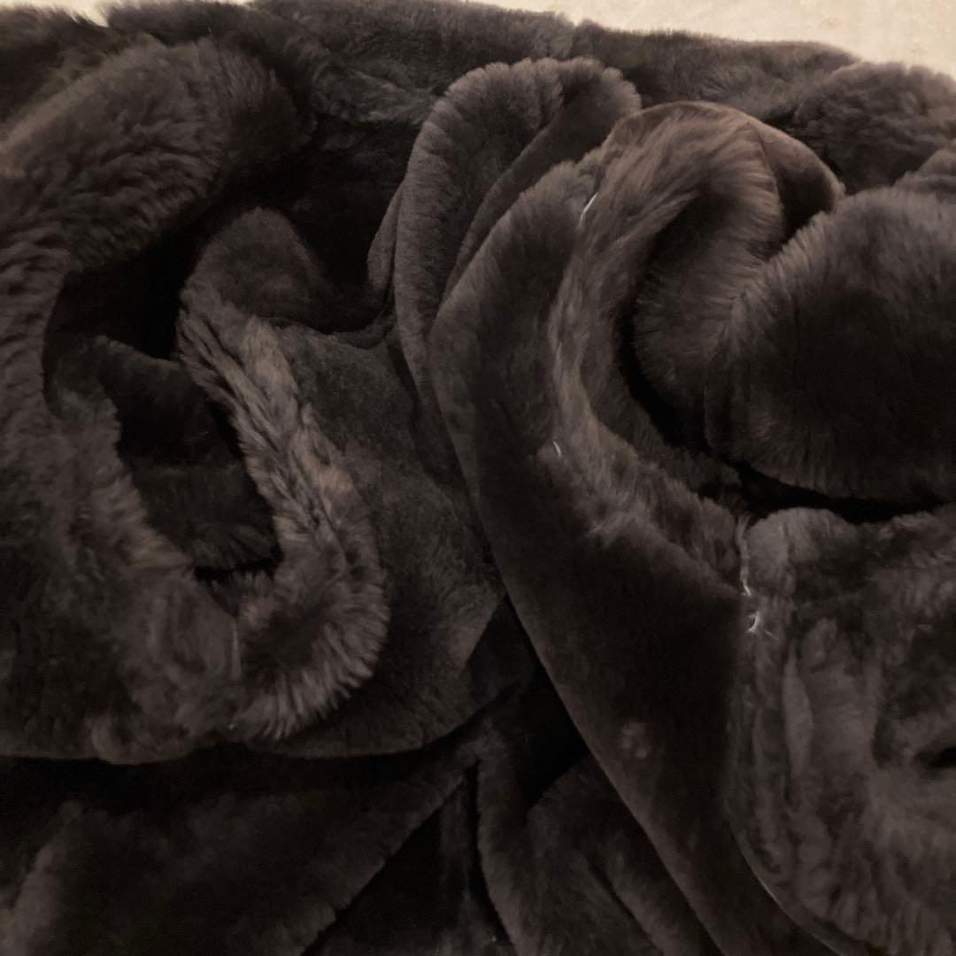 Simon 本革 シングル　ムートンコート　グレー系　ユニセックス　40