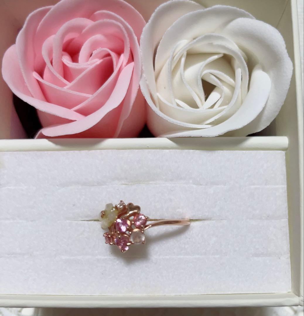 サマンサティアラ　フラワーブーケ　リング