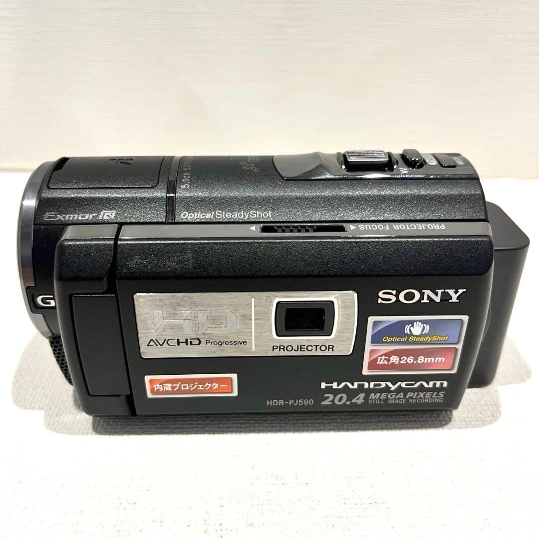 美品【動作確認ＯＫ】SONY　Handycam　HDR-PJ590V　付属品多数