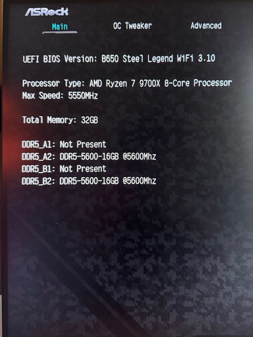 Crucial ddr5 PRO メモリ 16GB×2枚　ホワイト