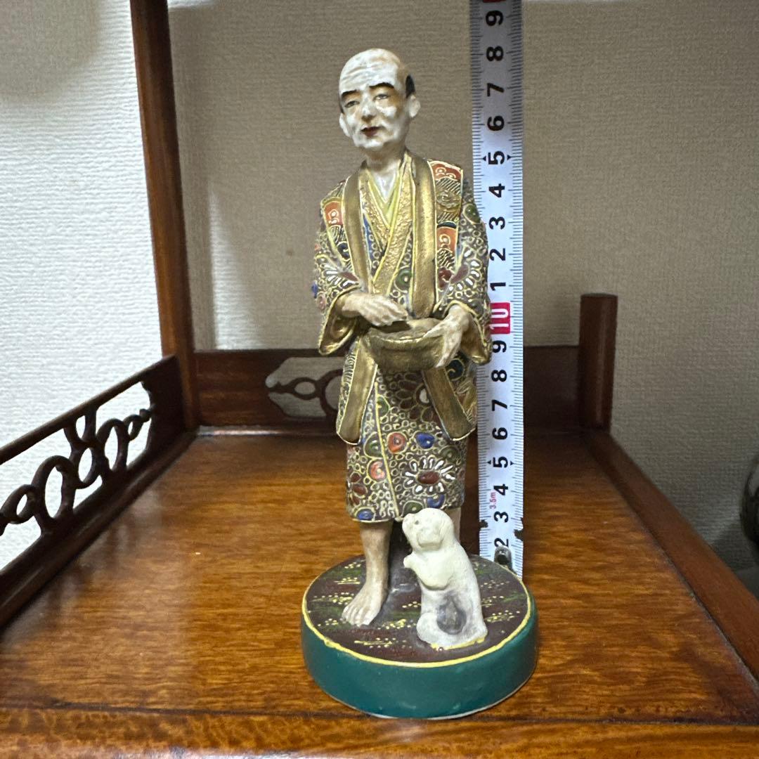 九谷焼　古九谷　色絵人形　時代物