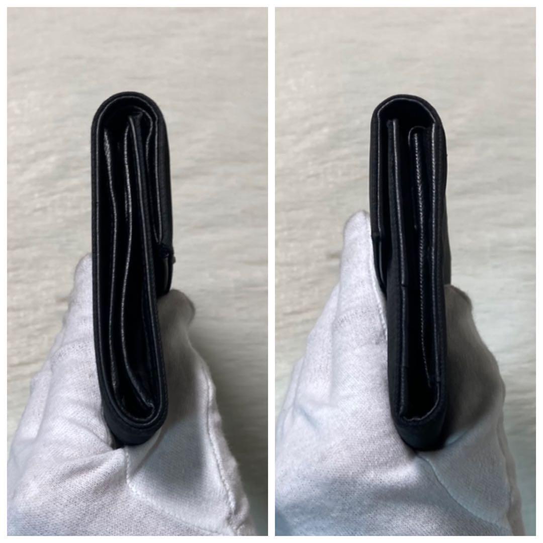 早い者勝ち　PRADA プラダ　三つ折り　ナイロン　レザー　箱付き　財布　黒　箱