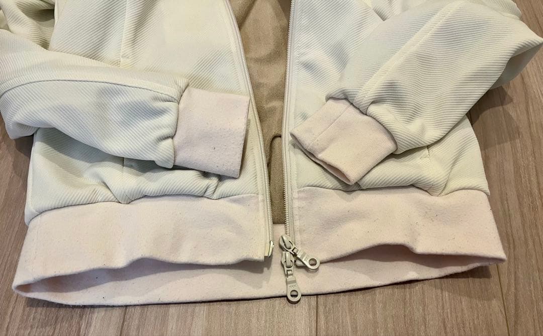 BEAMS GOLF ダンボールニット ジップアップブルゾン M ホワイト