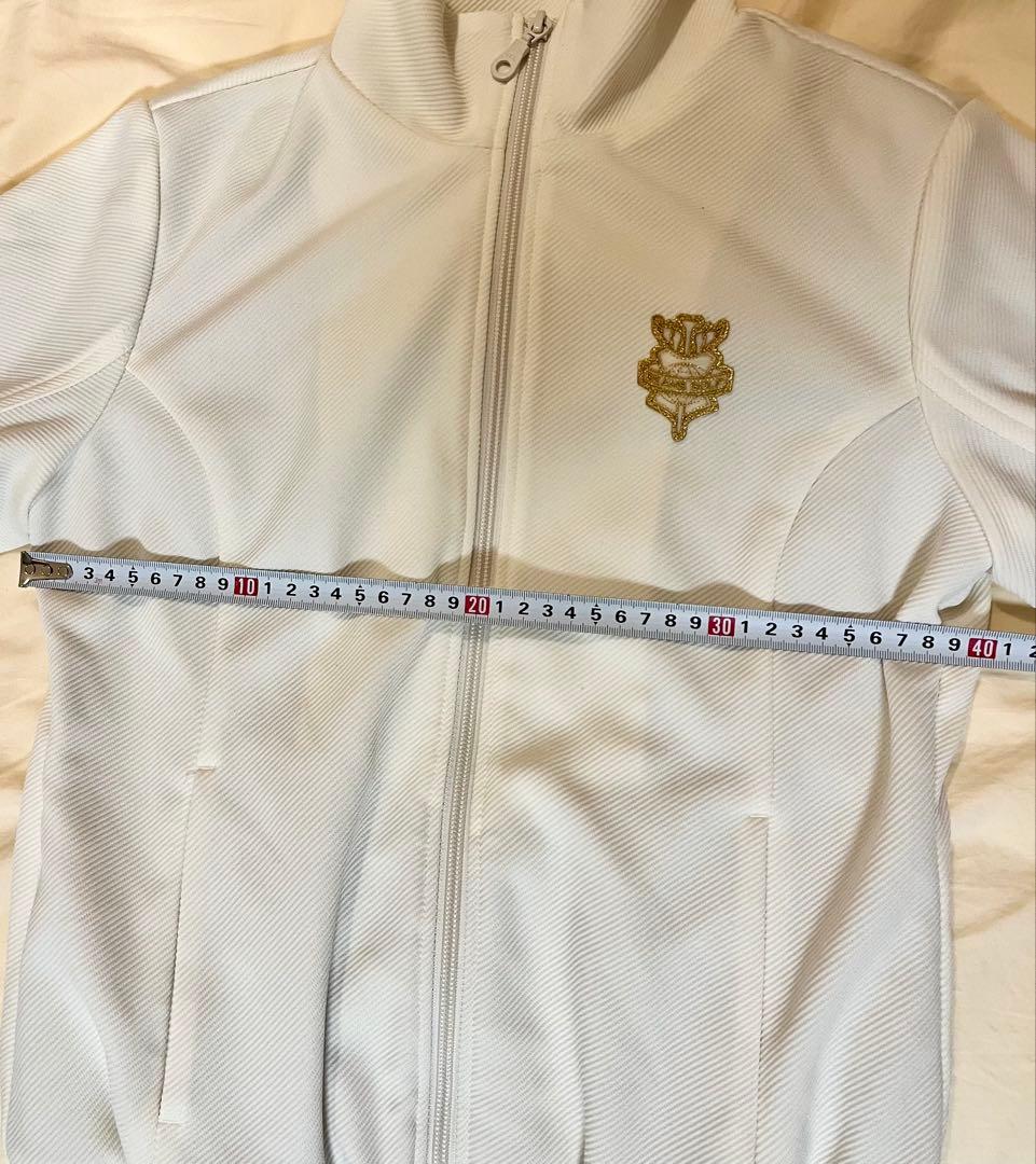 BEAMS GOLF ダンボールニット ジップアップブルゾン M ホワイト