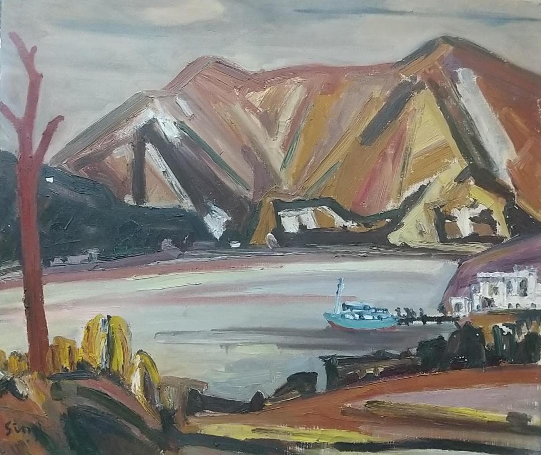 「箱根」'62 油絵 絵画 F10