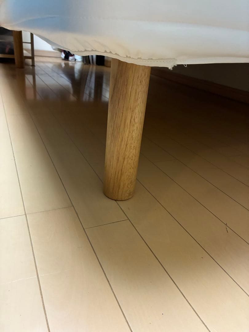 送料込み　クリーニング済　無印良品　脚付きマットレス ポケットコイル　セミダブル