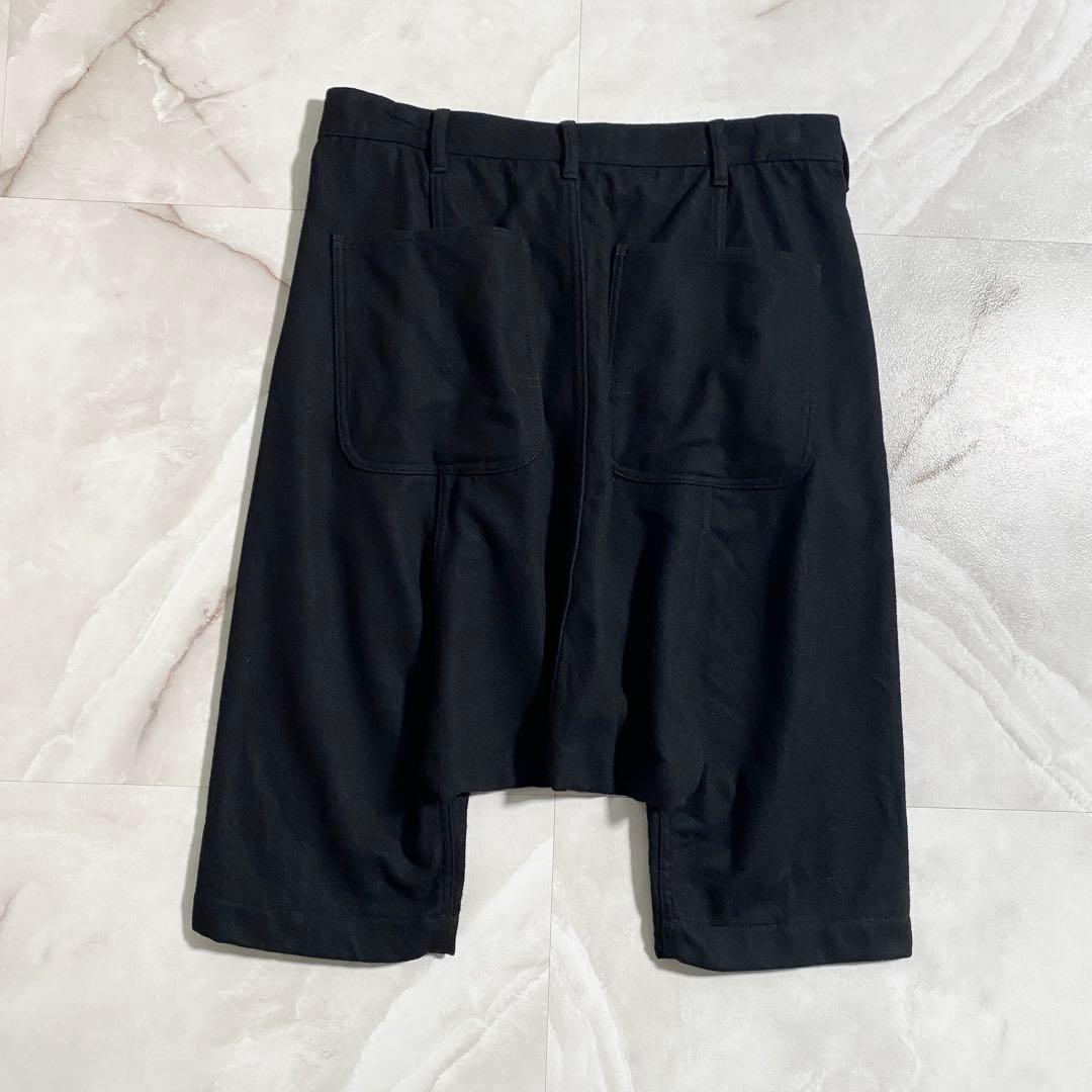 A16634 美品 コムデギャルソンオムプリュス 12AW 縮絨ペンギンパンツ黒