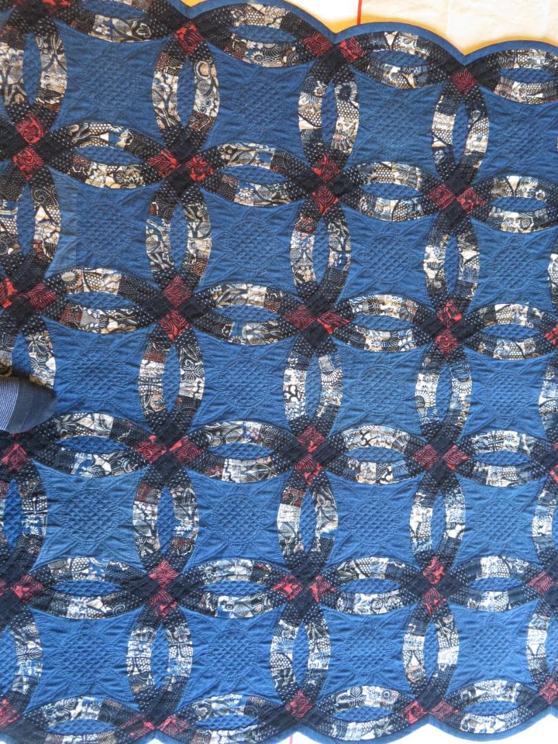 No.A360　古布のタペストリー（ダブルウエディング）