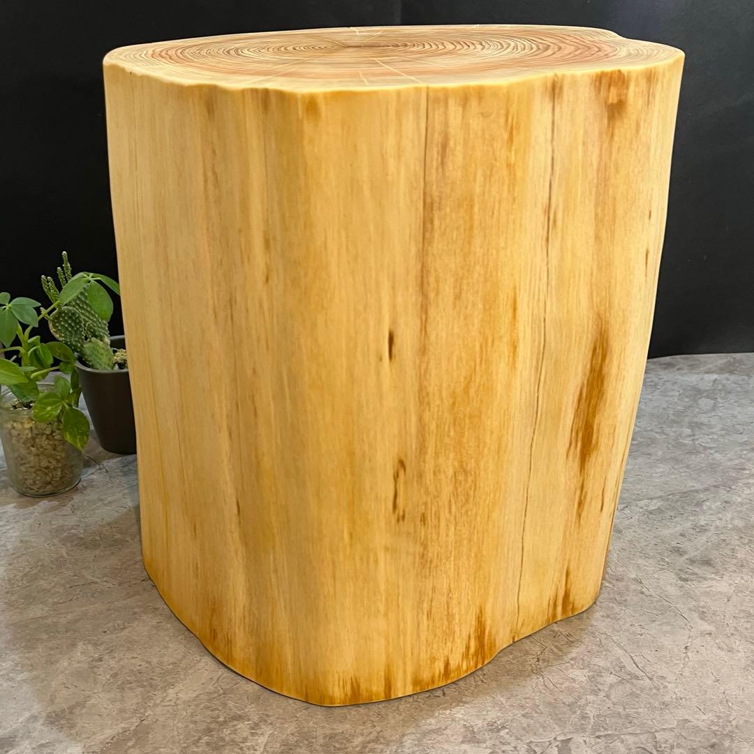 1018 切り株　丸太　スツール　サイドテーブル　オブジェ　チェア　インテリア