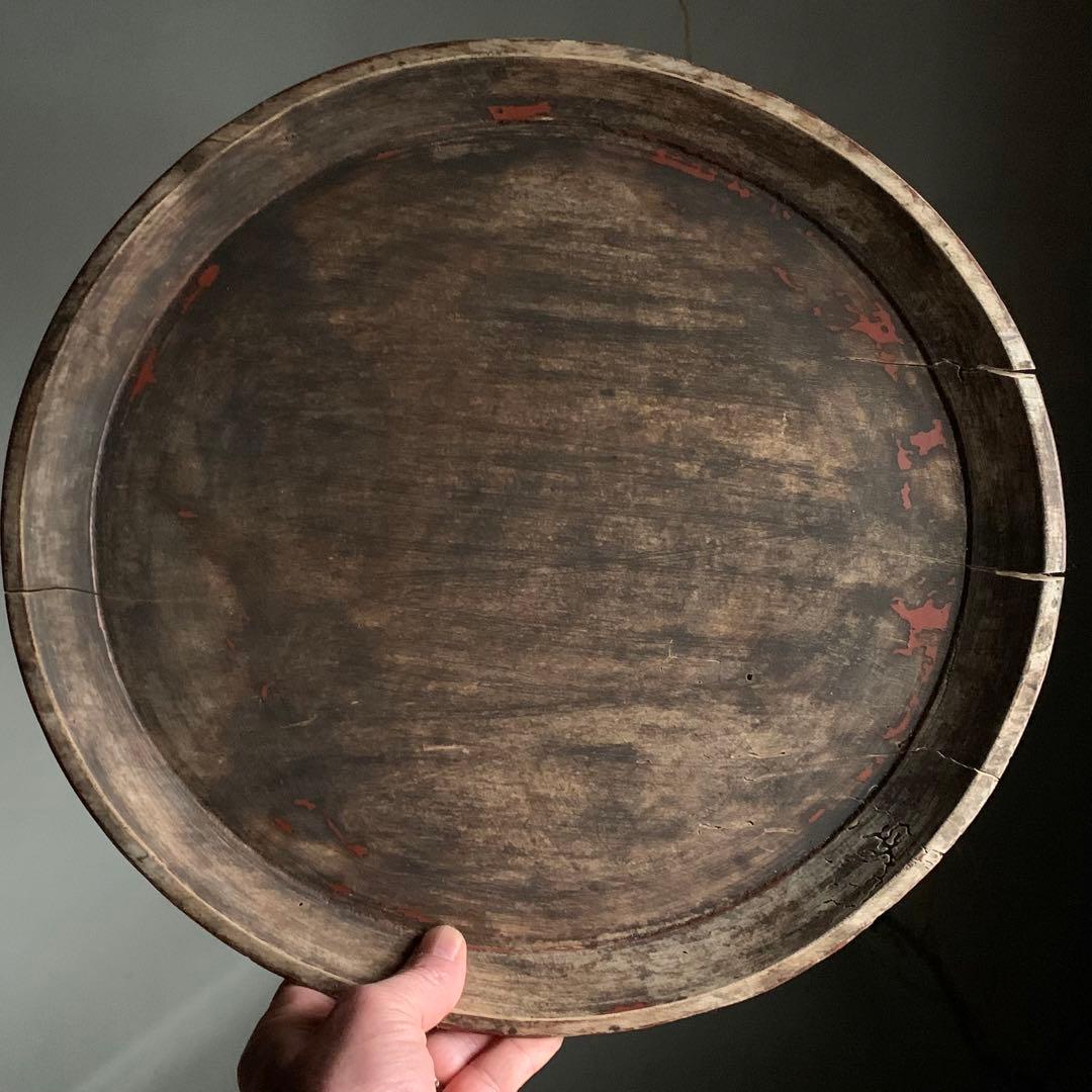 やつれ盆 枯れ盆 貧数寄 朽木盆 古美術 古道具 アンティーク