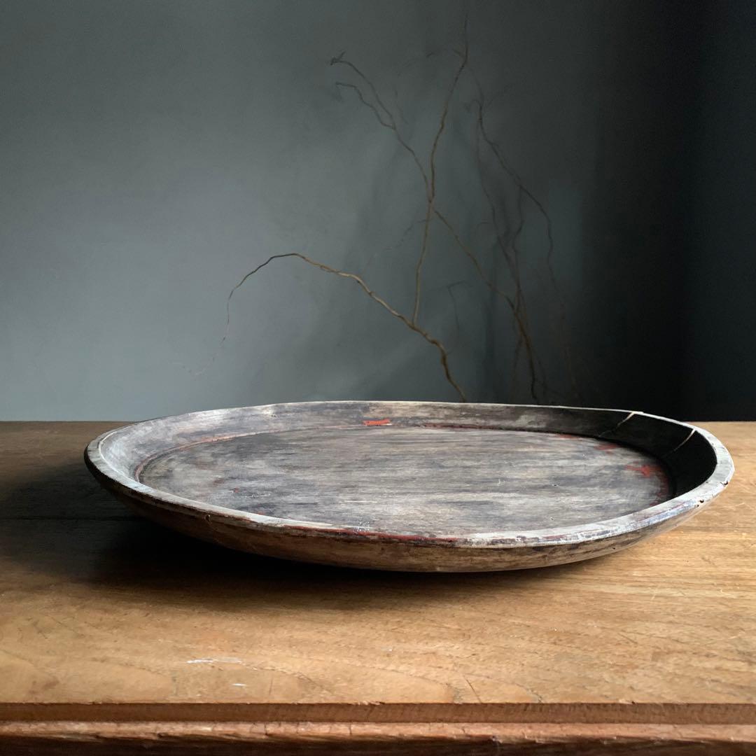 やつれ盆 枯れ盆 貧数寄 朽木盆 古美術 古道具 アンティーク