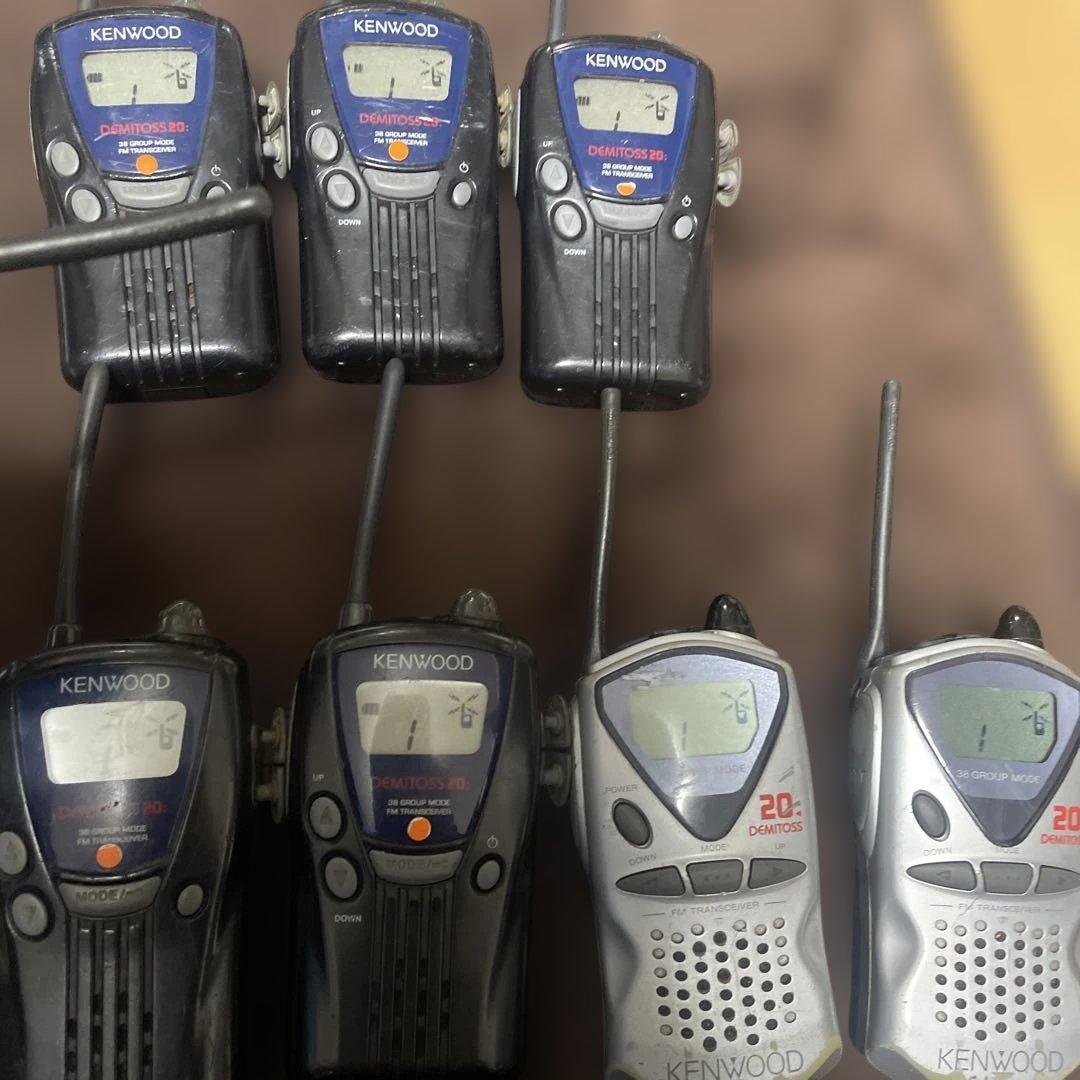 KENWOOD ケンウッド トランシーバー 8台　イヤホンマイク5本付