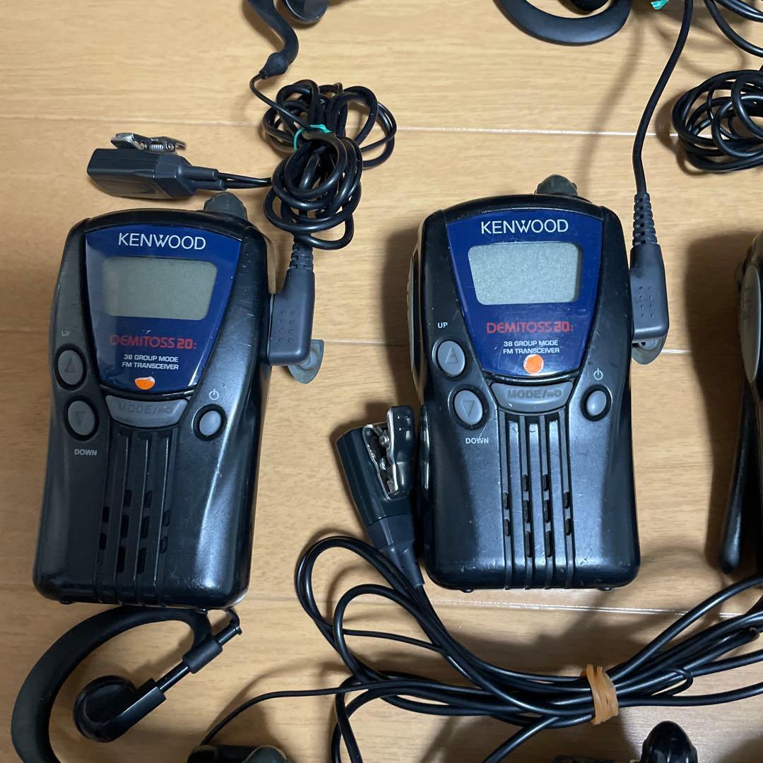 KENWOOD ケンウッド トランシーバー 8台　イヤホンマイク5本付