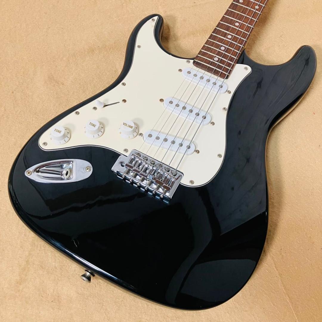 Legend エレキギター ストラトキャスター レフティ ブラック×ホワイト