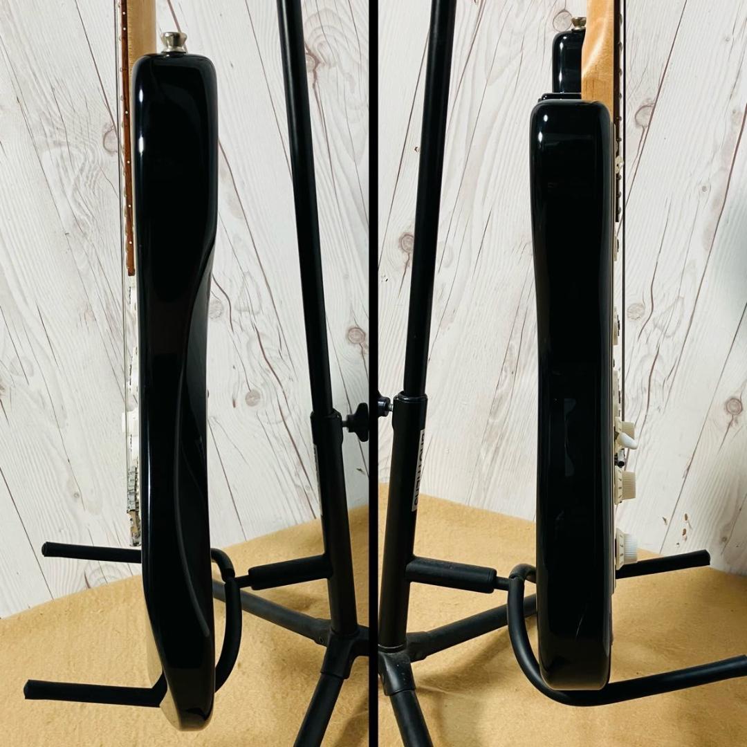 Legend エレキギター ストラトキャスター レフティ ブラック×ホワイト