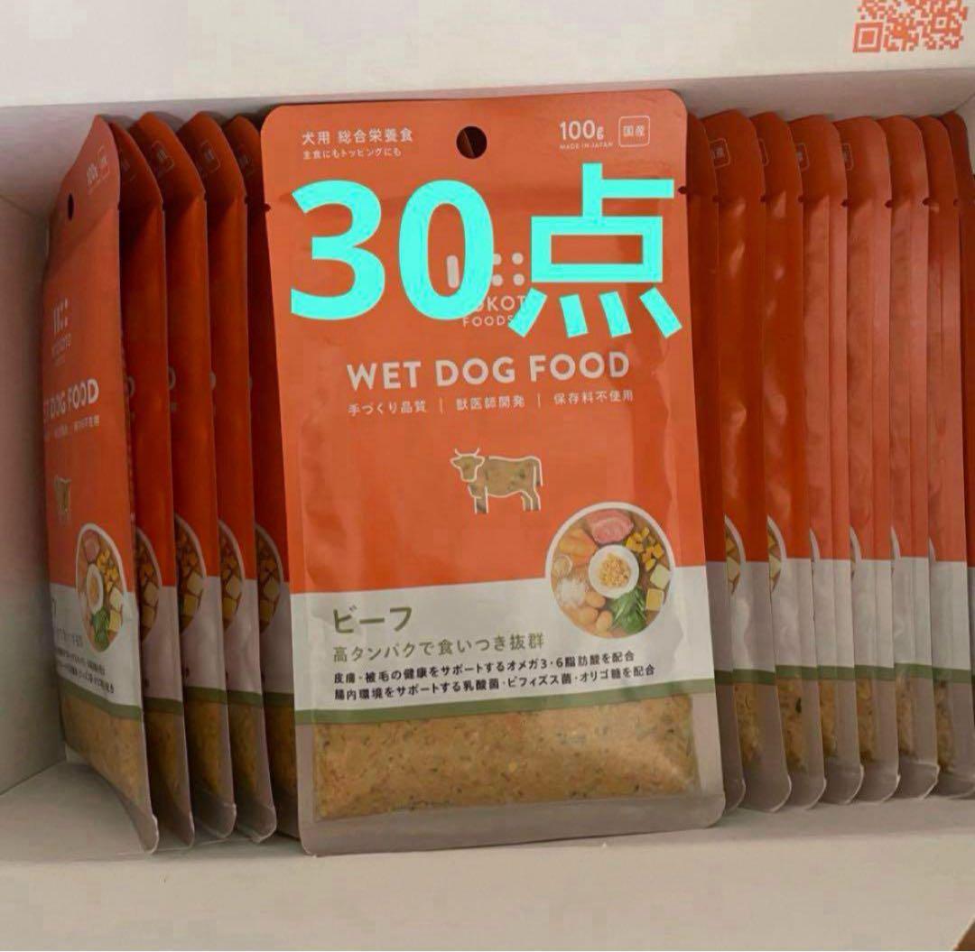 at9722 ペトコトフーズ　PETOKOTO 犬用総合栄養食　ビーフ 30袋