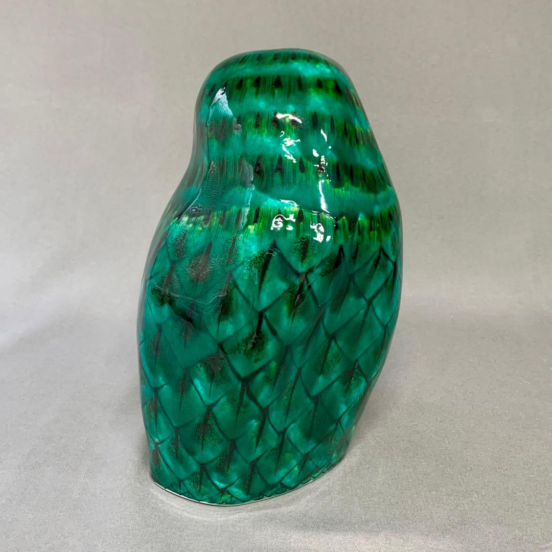 九谷焼　ふくろう　陶器　置物