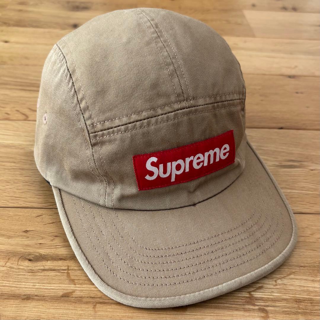 【大人気】Supreme Washed Chino Twill Camp Cap