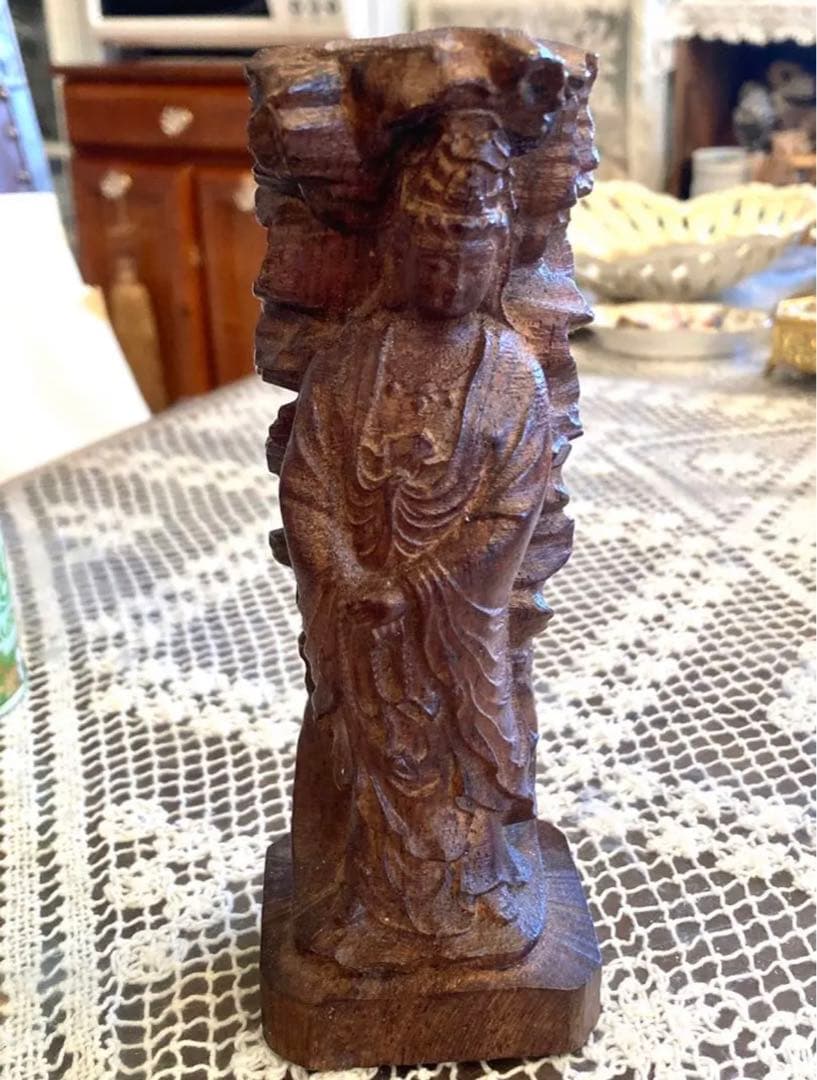 フランス購入　アンティーク　仏像　木彫り？　ビンテージ　ヴィンテージ