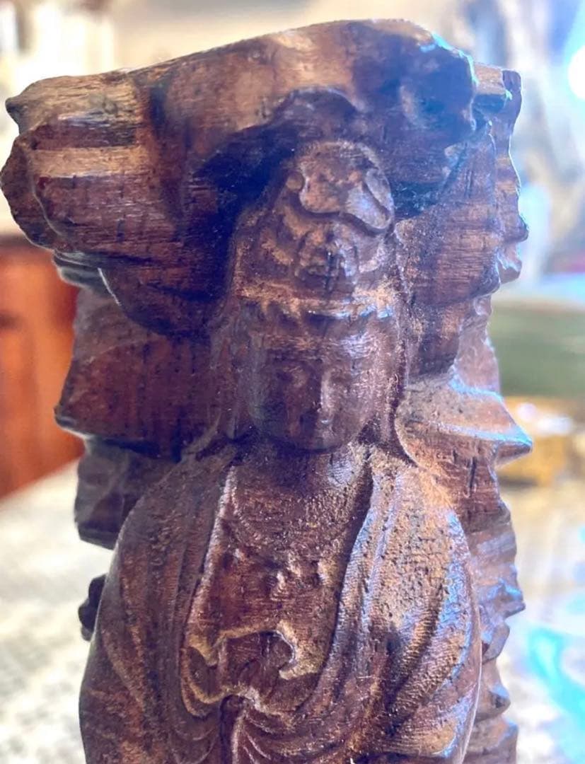 フランス購入　アンティーク　仏像　木彫り？　ビンテージ　ヴィンテージ