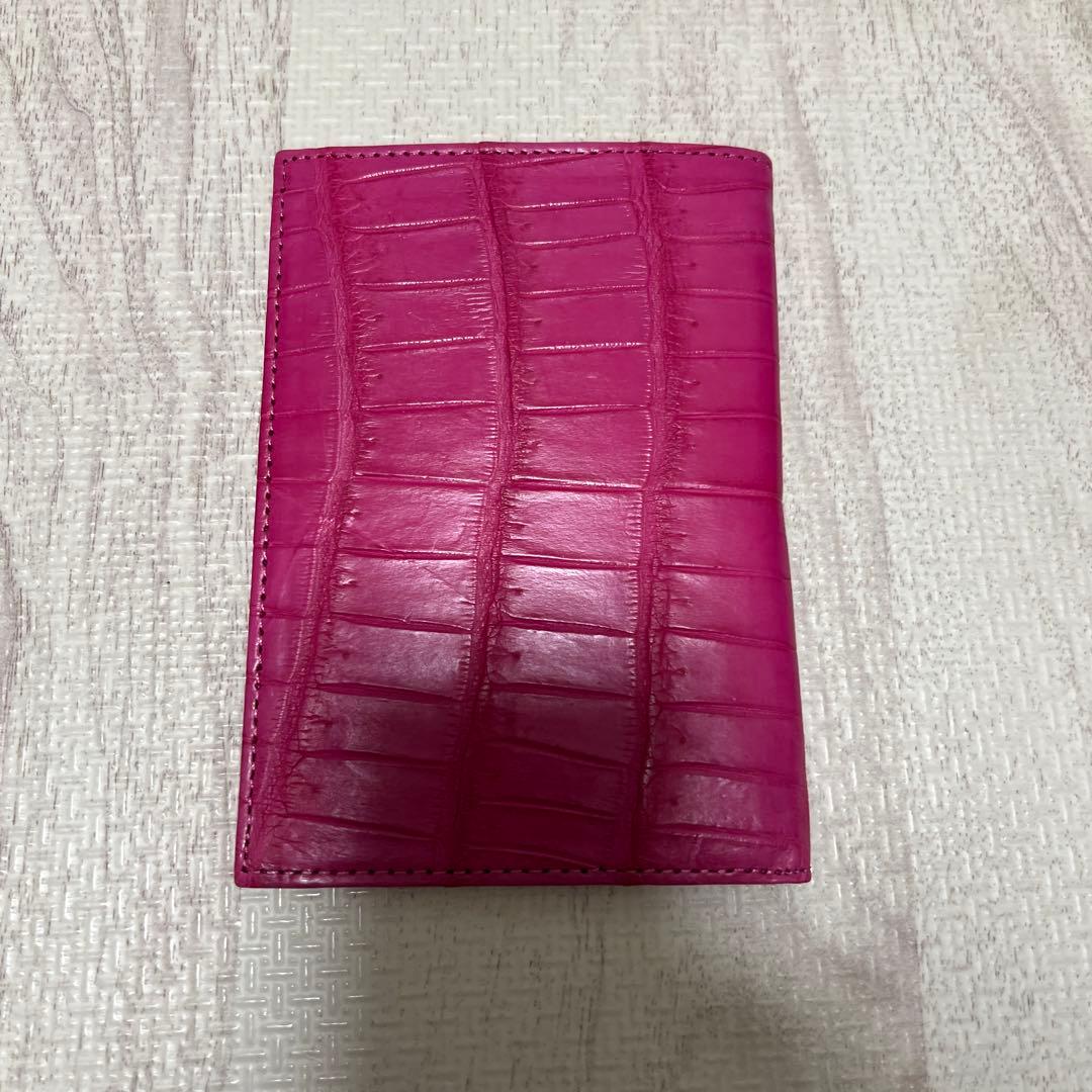 SALE クロコ パスポートケース 新品未使用 リアルクロコ クロコ革