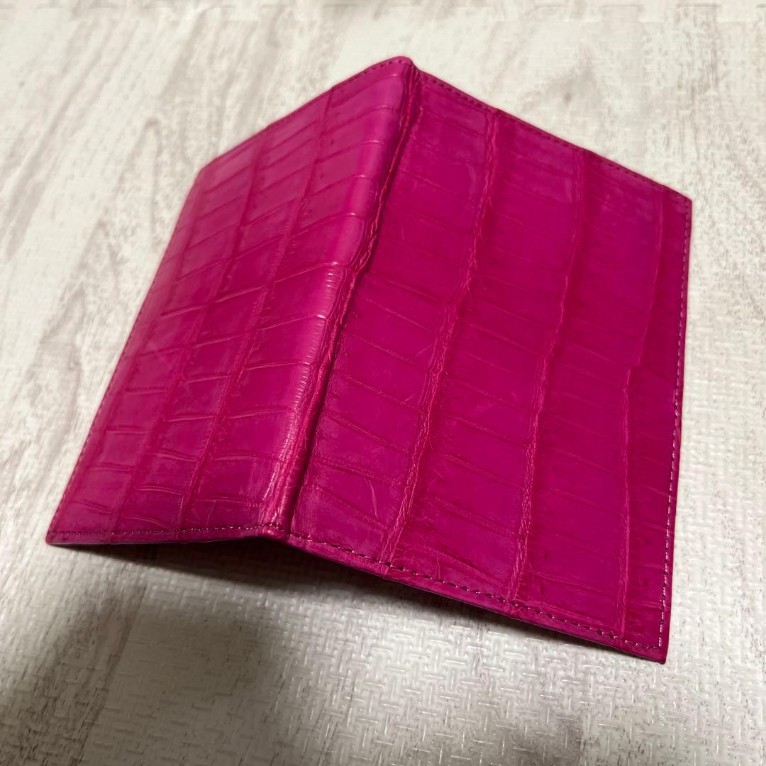 SALE クロコ パスポートケース 新品未使用 リアルクロコ クロコ革