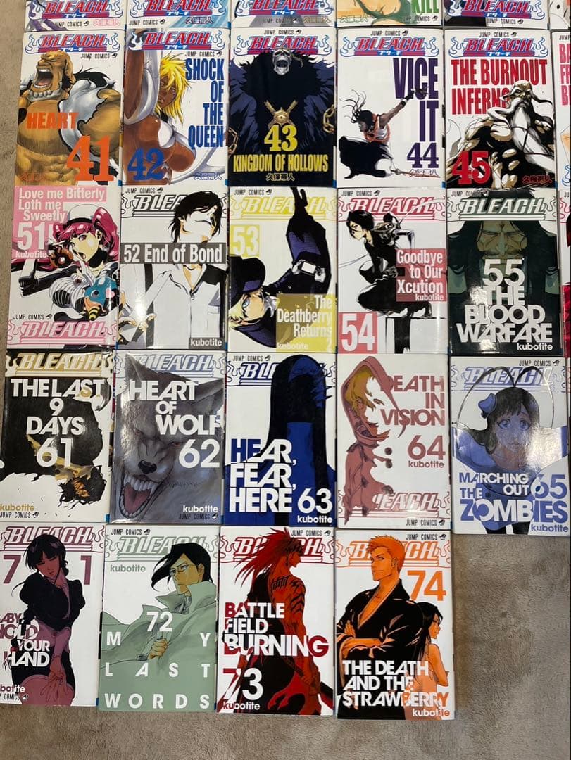 最終値引き！BLEACH 全74巻セット 久保帯人