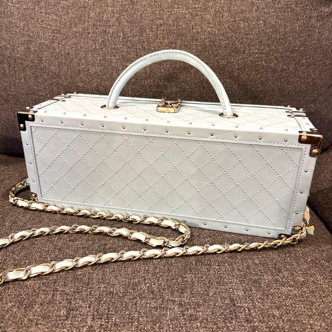 【新品】エンジェルシャンパン 水色 ケース&鍵付き