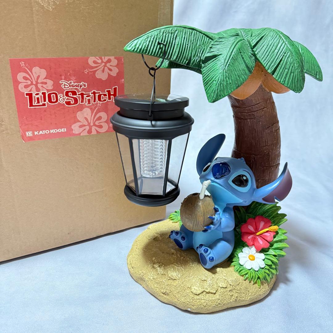 希少★加藤工芸 ディズニー リロ&スティッチ スティッチ ソーラーライト