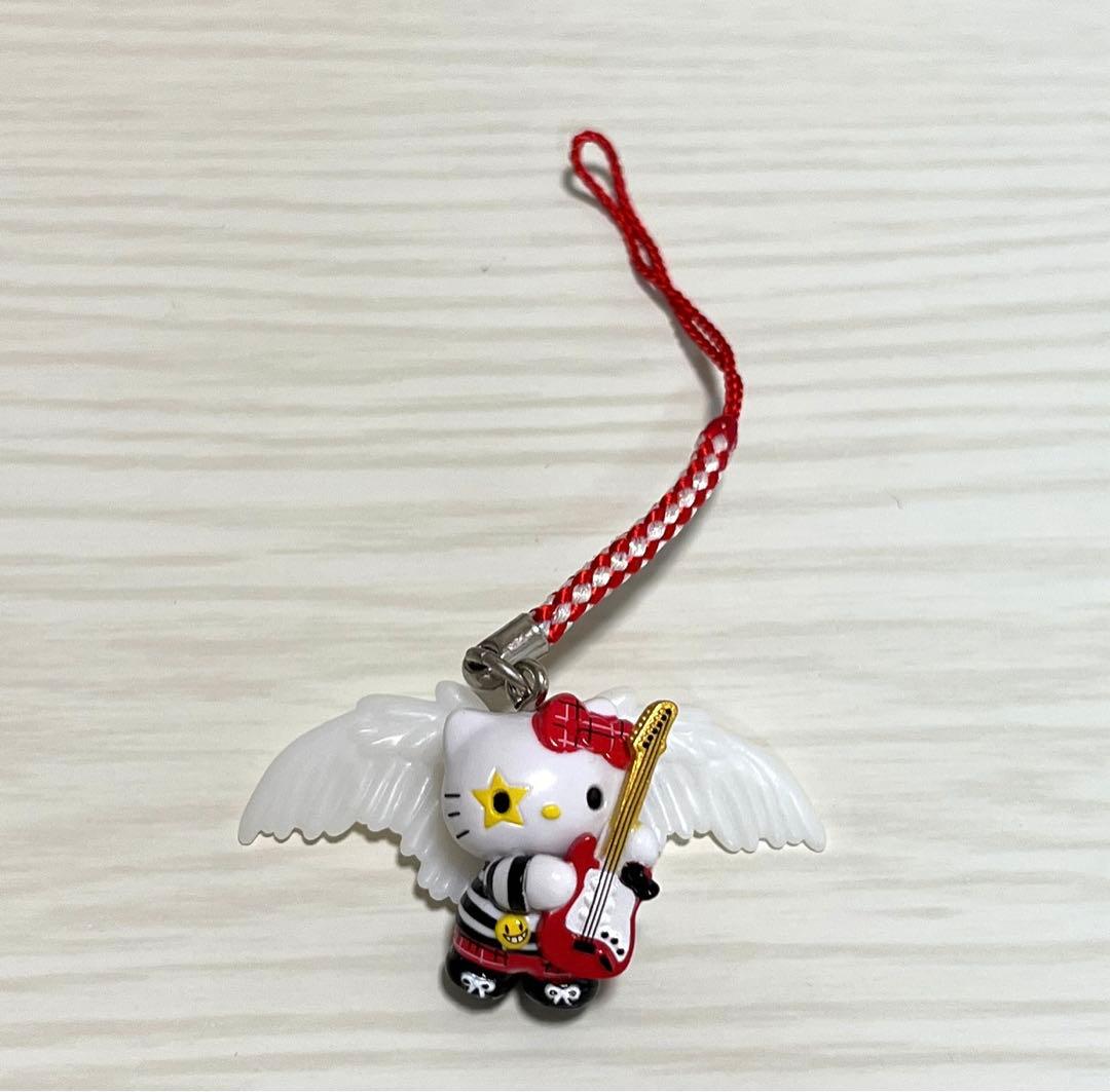 ♡激レア♡ハローキティ ロック パンク 根付け ストラップ 天使