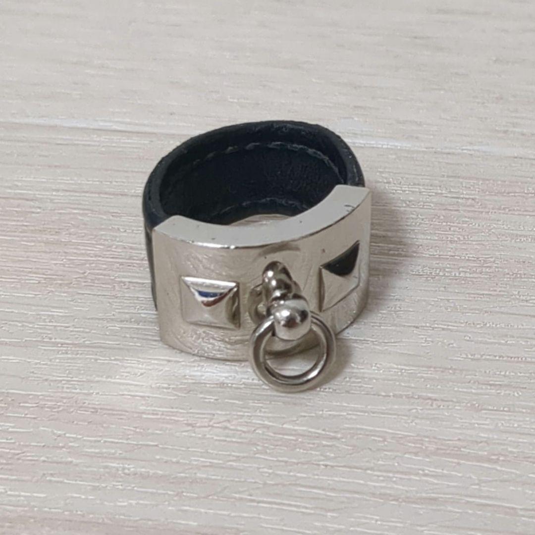 エルメス HERMES リング・指輪 コリエドシアン レザー/メタル