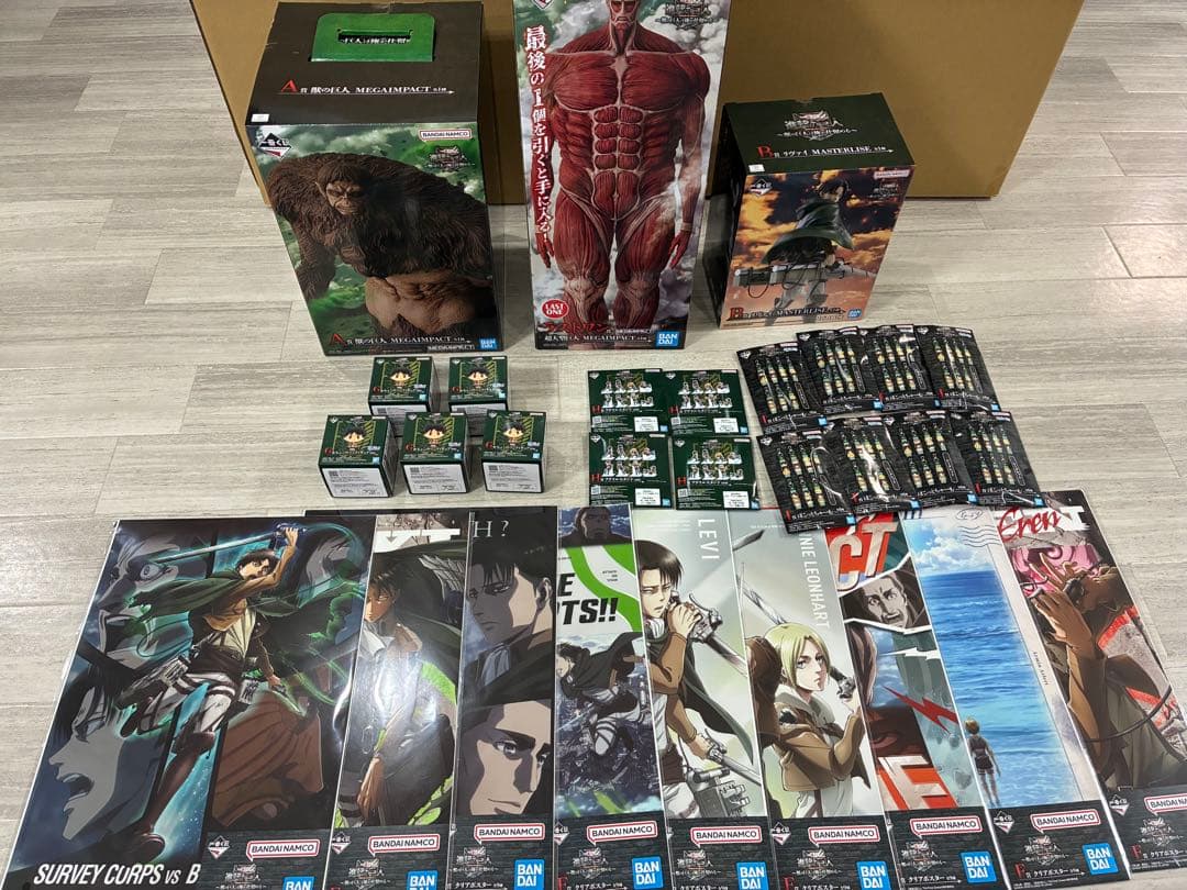 進撃の巨人 一番くじ ラストワン賞 A賞B賞 下位賞 フィギュア　セット