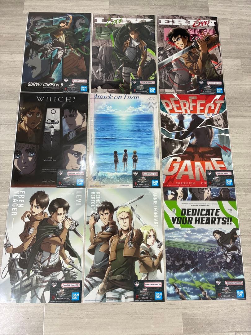 進撃の巨人 一番くじ ラストワン賞 A賞B賞 下位賞 フィギュア　セット