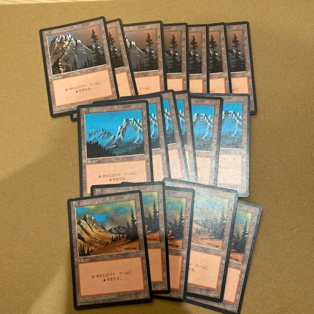 MTG 4版 日本語 黒枠 基本土地 119枚