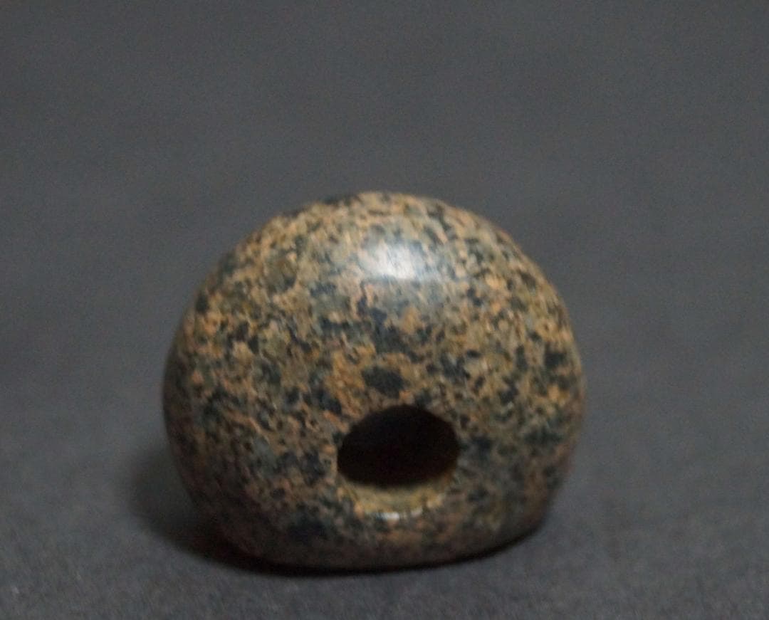 古代ギリシャ 石製 大玉印章『人物』ドーム型シール 印材 提げ物 装飾品 希少品