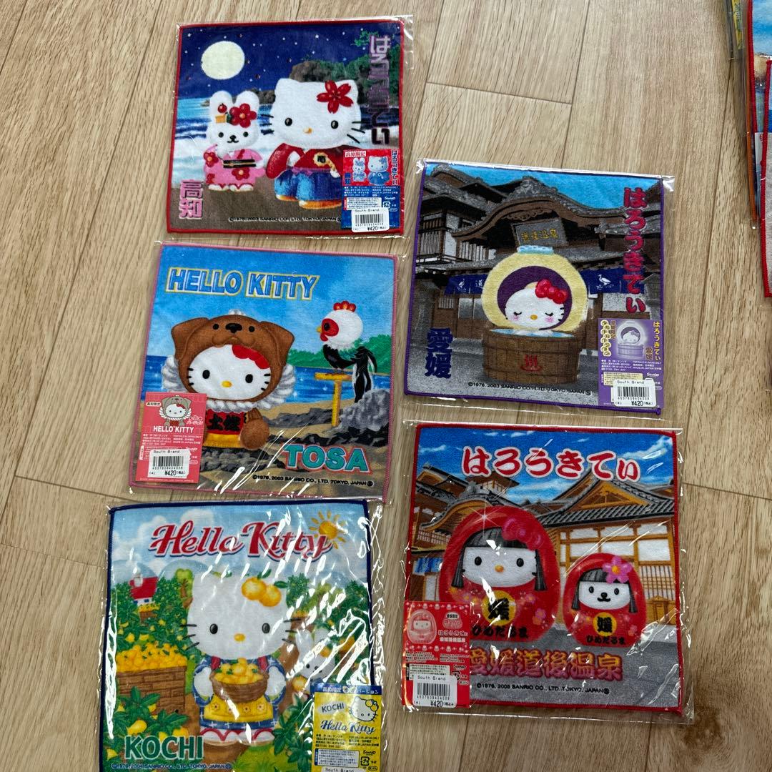 値下！早い者勝ち！ご当地キティ　プチタオル63枚セット