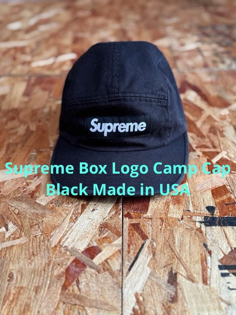 帽子 Supreme Camp Cap Black Made in USA