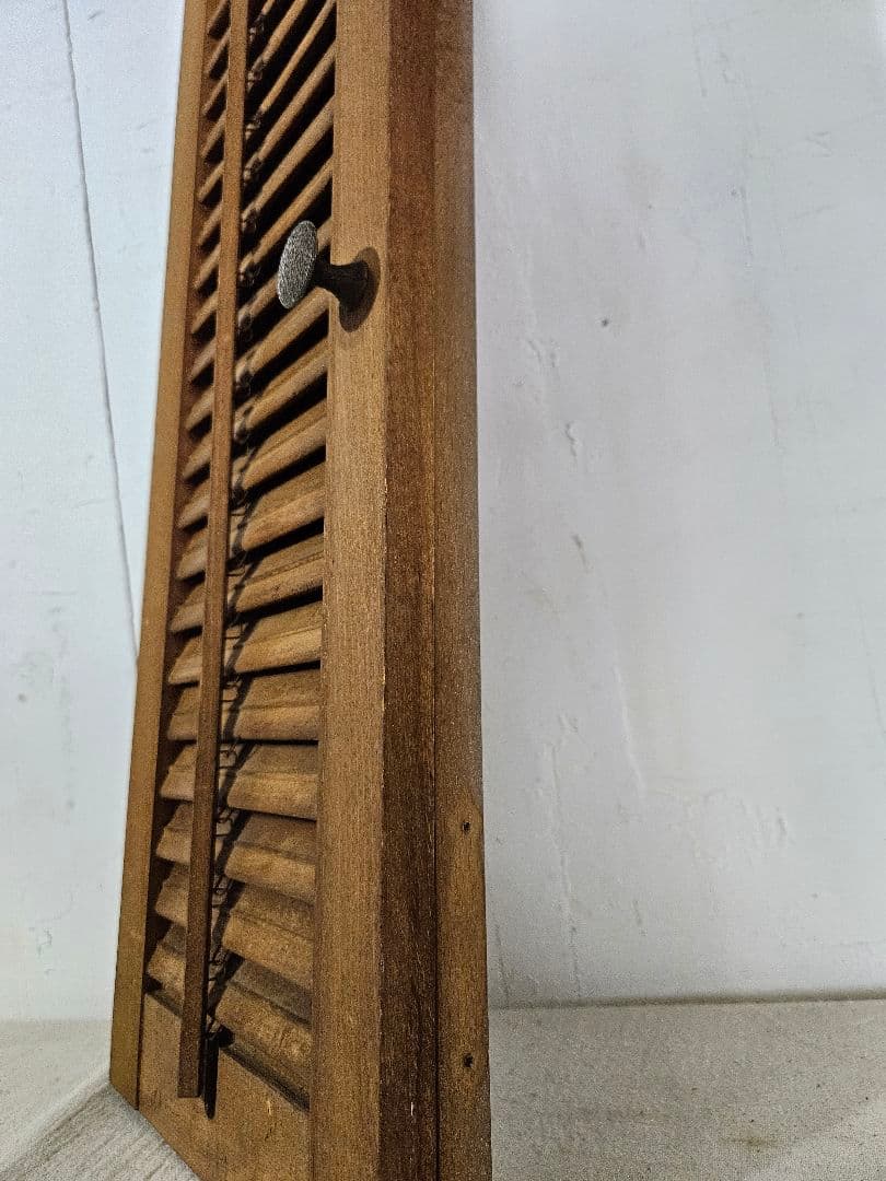 USヴィンテージ 木製の建具 ルーバー ヴォレー ウッドシャッター 窓