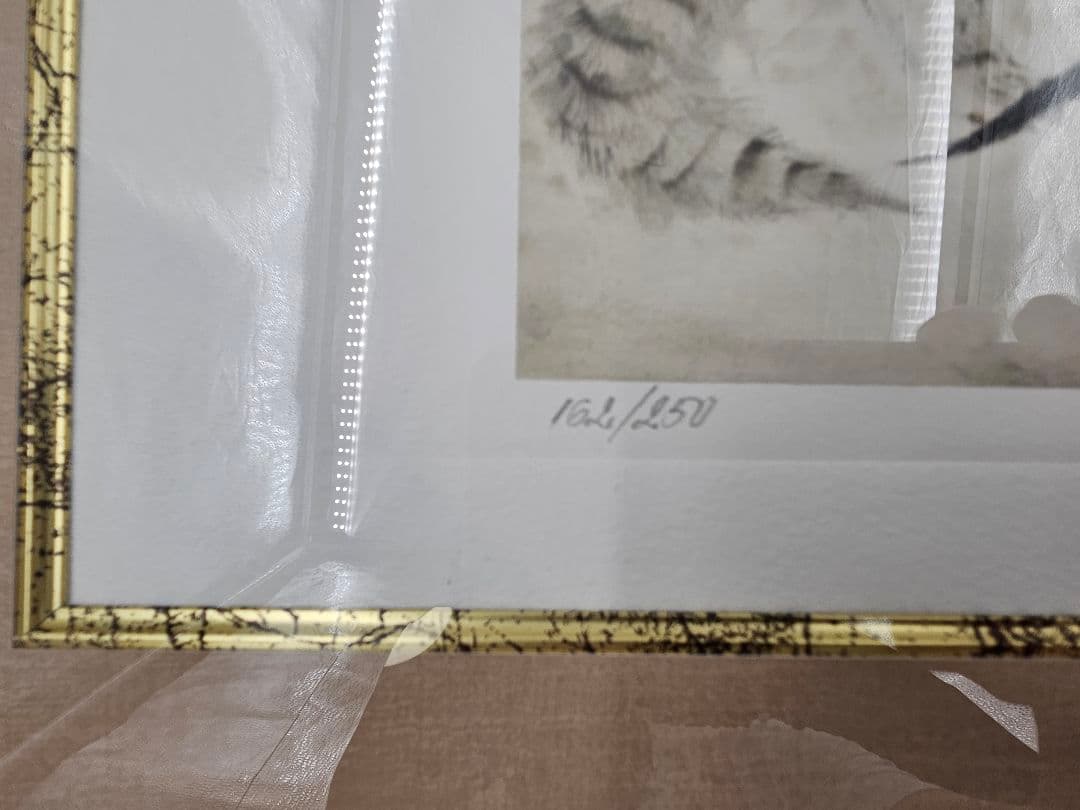 藤田嗣治　　Chatte et chaton(2)　版画真作