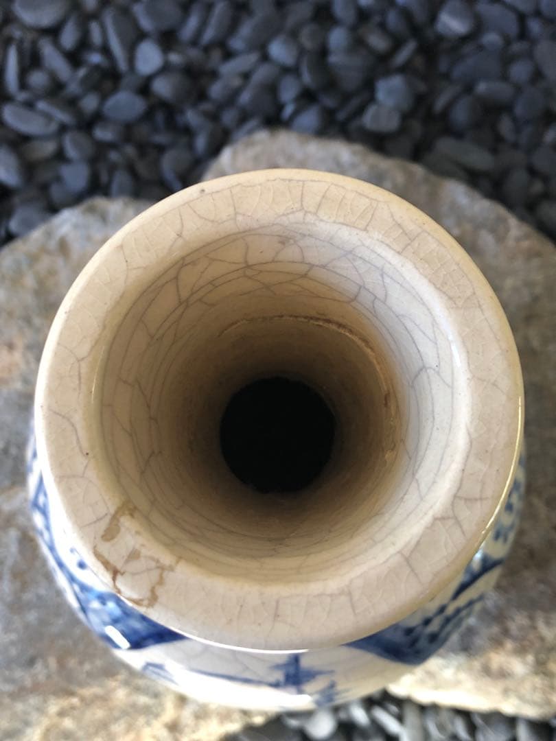 信楽焼　花瓶　蛸唐草　焼物　flower bot