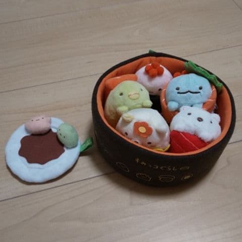 すみっコぐらし　てのりぬいぐるみ　なりきりお寿司の会　寿司桶　すしおけ　プレミア
