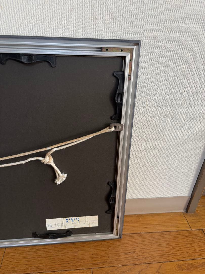 笹倉鉄平　マヨール広場　アートポスター　額装　HIBELL ART 45×100