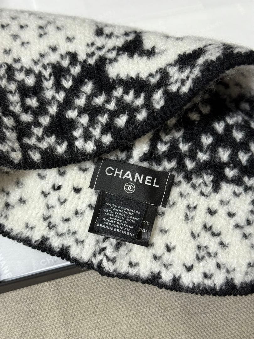 値下げ！新品未使用　シャネル　ニット帽　CCロゴ　coconeige 最新作