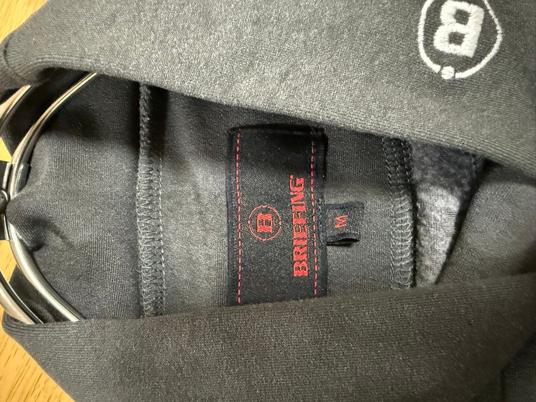 BRIEFING 裏起毛タートルネック M ダークグレー