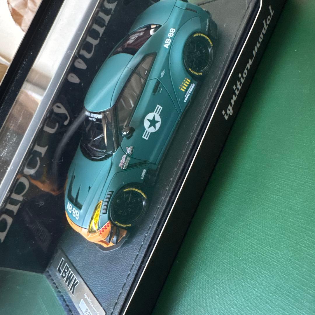 ミニカー LB-WORKS Nissan GTR R35 type2 MatteGreen