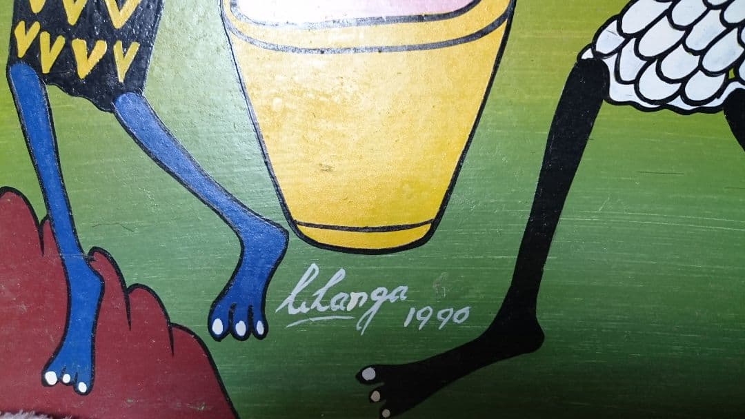 【貴重】ジョージ・リランガのエナメルペインティング